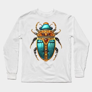 Ancient Egypt Beetle #3 Long Sleeve T-Shirt